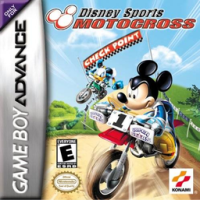 Disney Sports Motocross GameBoy Advance  box art